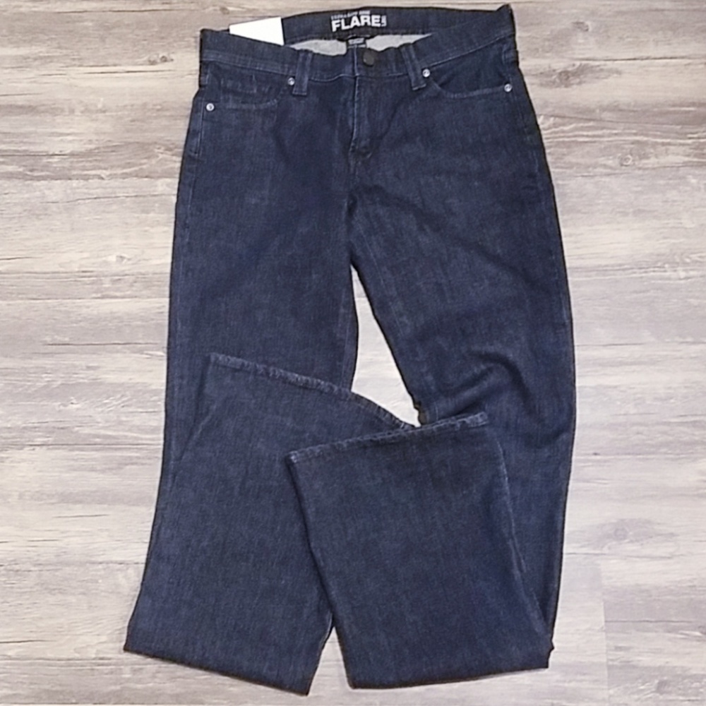 New York & Company Dark Wash Flare Bell Bottom